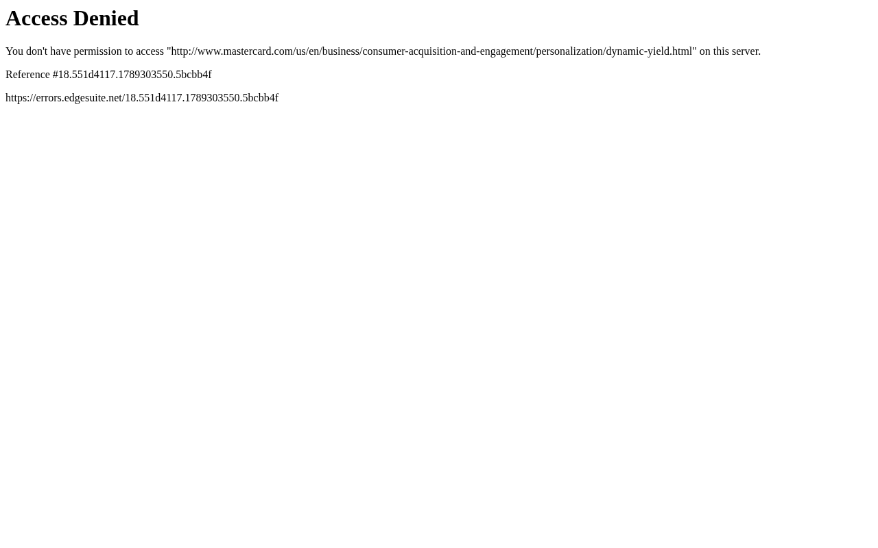 Screenshot of the Dynamic Yield homepage